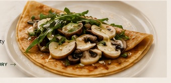 Savoury crêpe