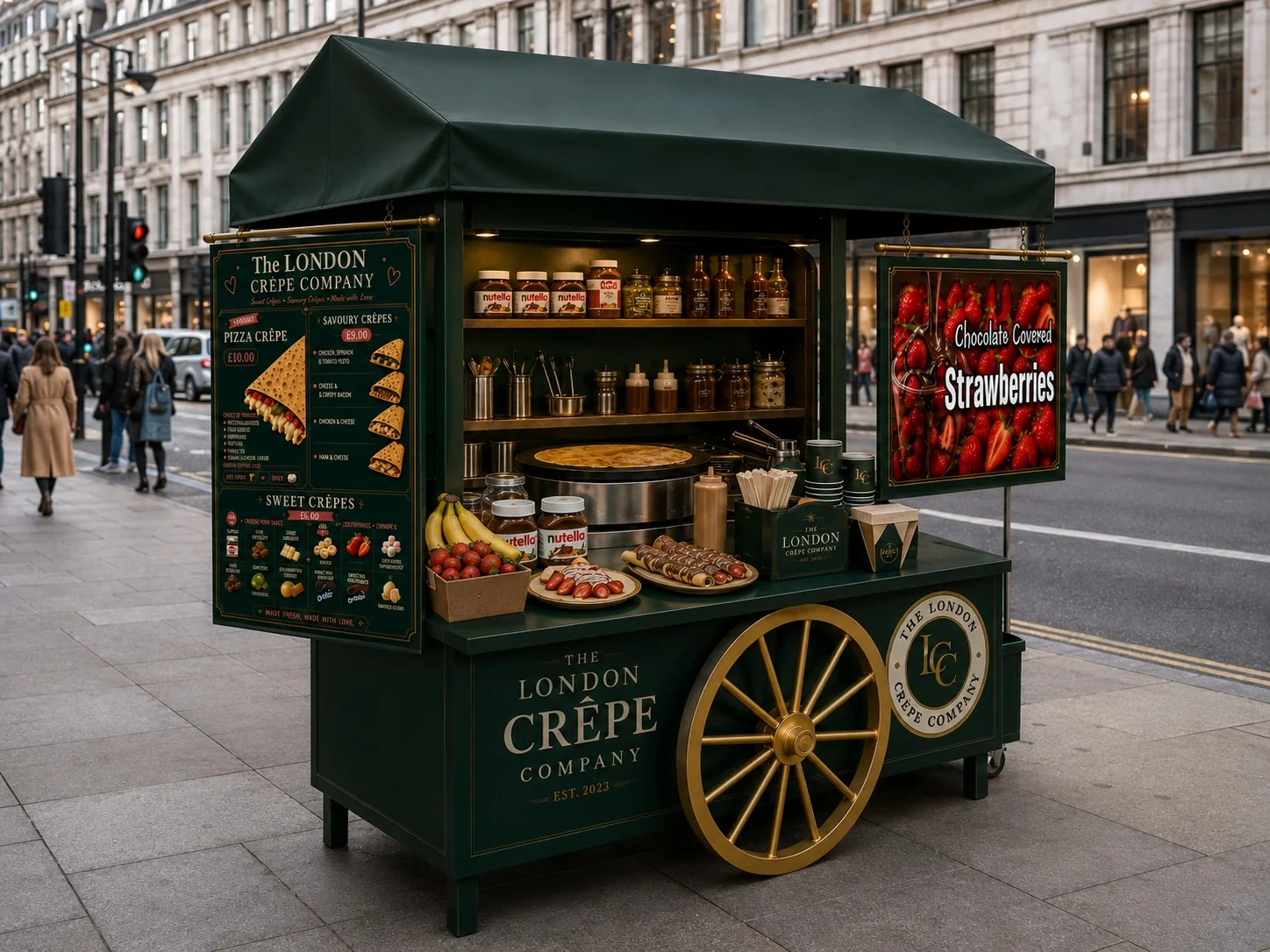 The London Crêpe Company stall